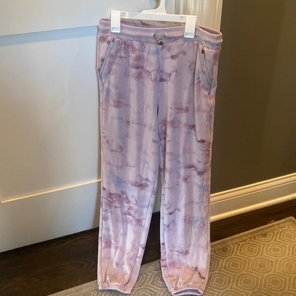 Athleta girl pink tie dye sweats